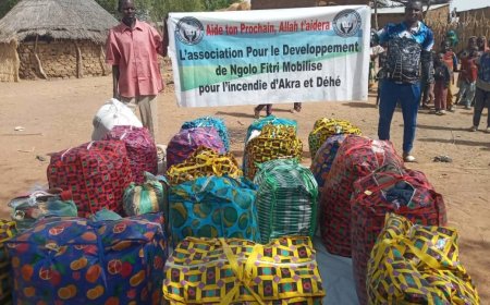جمعية تنمية أنقولو فتري تقدم مساعدات للمتضررين من حرائق أكرا وديهي